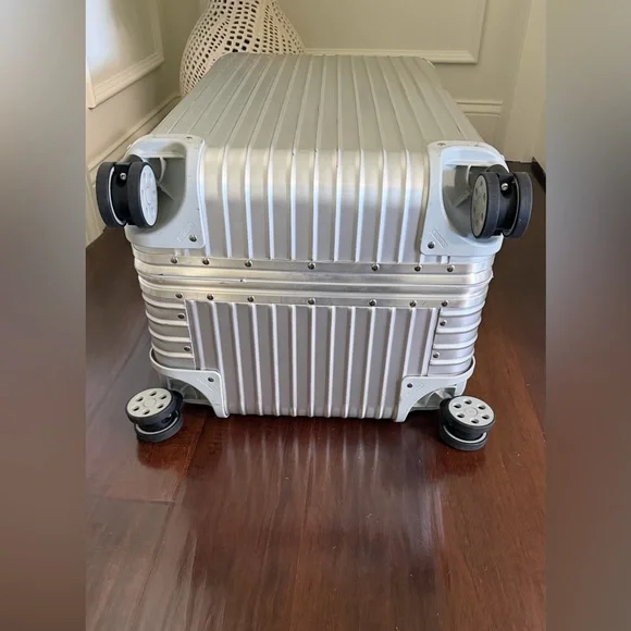 Rimowa Original Trunk Silver Checked Luggage - Picture 10 of 12